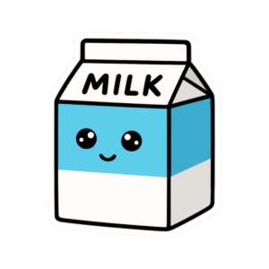 Milk Carton Sticker