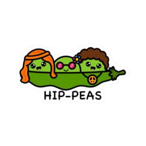 Hip Peas Sticker