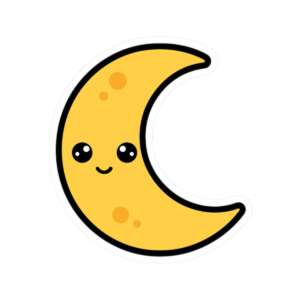 Crescent Moon Sticker