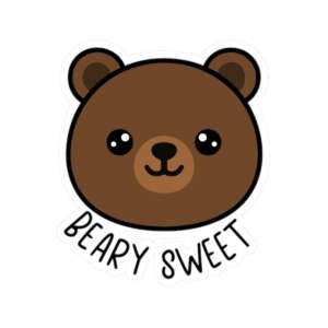 Beary Sweet Bear Sticker