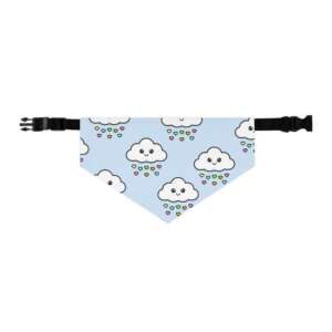 Rain Cloud Love Pet Bandana Collar