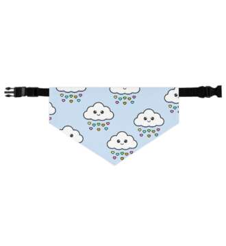 Rain Cloud Love Pet Bandana Collar