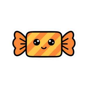 Striped Candy Sticker