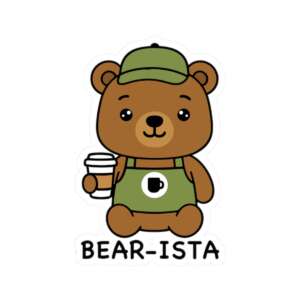 Brown Bear-ista Sticker