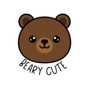 Beary Cute Bear Sticker
