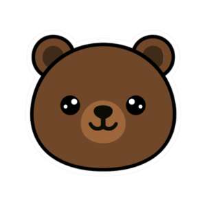 Brown Bear Sticker