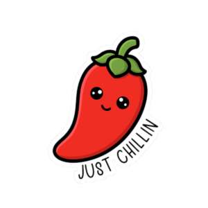 Just Chillin Chili Sticker