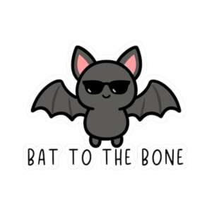 Bat To The Bone Bat Sticker