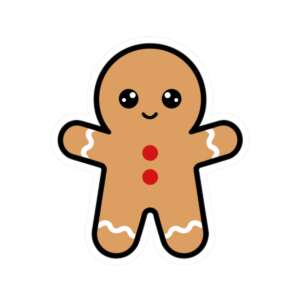 Gingerbread Man Sticker