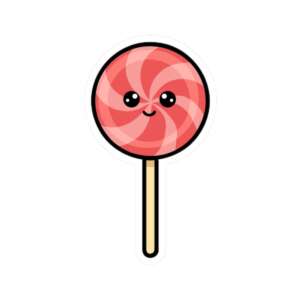 Pink Lollipop Sticker