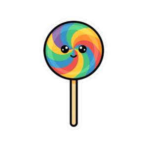 Rainbow Lollipop Sticker