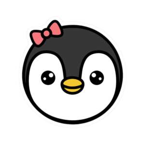 Penguin Girl Sticker