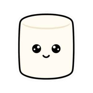 Marshmallow Sticker