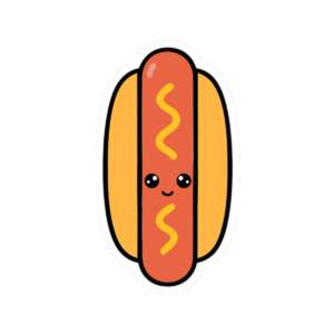 Hotdog Sticker