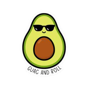 Guac & Roll Avocado Sticker