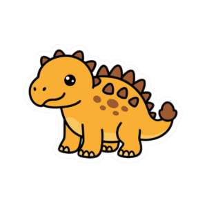 Ankylosaurus Dino Sticker