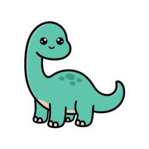 Brontosaurus Dino Sticker