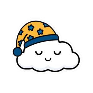Sleepy Cloud Sticker