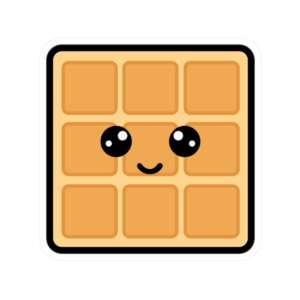 Waffle Sticker