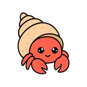 Hermit Crab Sticker