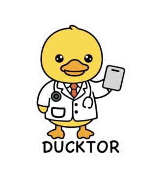 Duck-Tor Duck Doctor Sticker