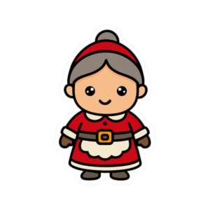 Mrs Santa Claus Sticker