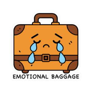 Emotional Baggage Suitcase Luggage Sticker