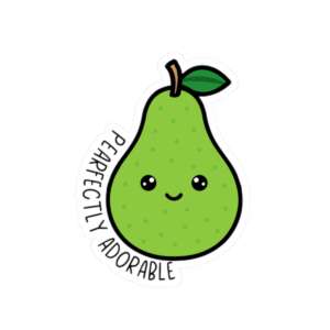Pearfectly Adorable Pear Sticker