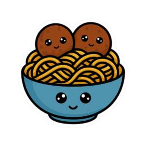 Spaghetti & Meatballs Sticker