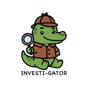 Investi-Gator Alligator Sticker