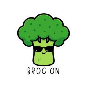 Broc On Broccoli Sticker