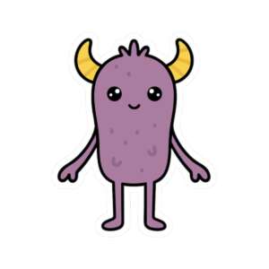 Purple Monster Sticker