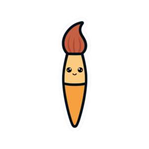 Artist Paint Brush Sticker