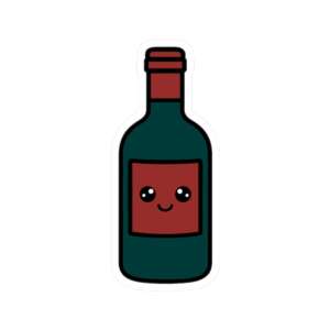 Wine Bottle Sticker