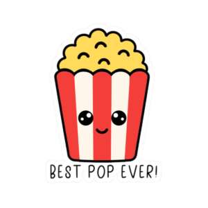 Best Pop Ever Popcorn Sticker