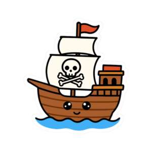 Pirate Ship Sticker