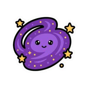 Galaxy Space Sticker