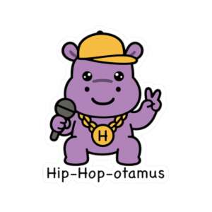 Hip-Hop-Otamus Hippo Sticker
