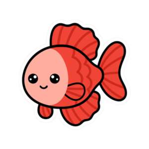 Beta Fish Sticker