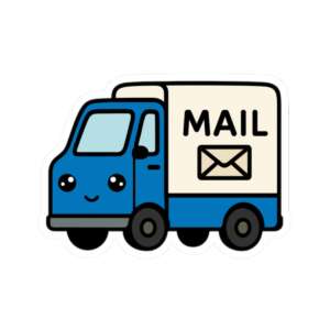 Mail Delivery Truck Sticker
