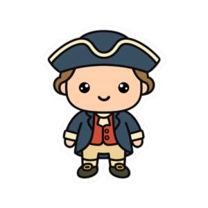 Colonial American Patriot Sticker