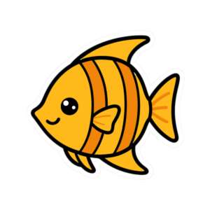 Angel Fish Sticker