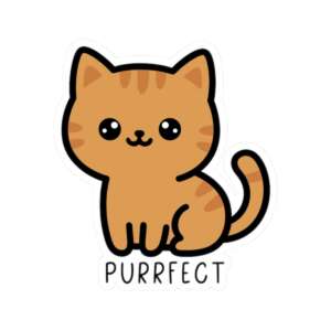 Purrfect Cat Sticker