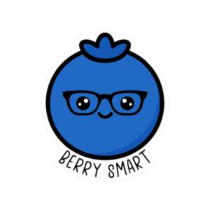 Berry Smart Blueberry Sticker