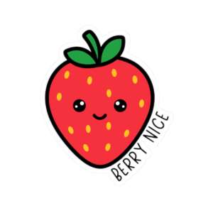 Berry Nice Strawberry Sticker