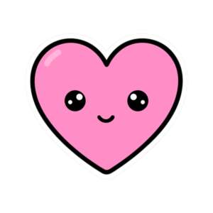 Pink Heart Sticker