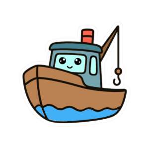 Fishing Boat Sticker