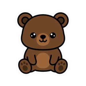 Brown Bear Sticker