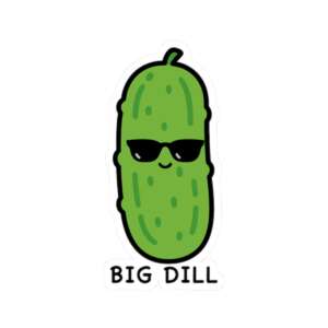 Big Dill Pickle Sticker