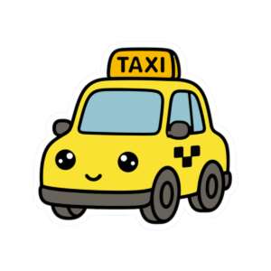 Taxi Cab Sticker